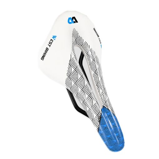 WEST BIKING YP0801117 Bike Cushion, Free Size (White Blue) - 1