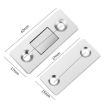 Invisible Magnetic Door Suction - Punch-Free, Double Magnet (Yellow Bronze) - 3