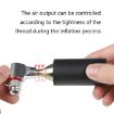 Bicycle CO2 Mini Pump - Portable Silver Pump - 4