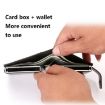 Dual Card RFID Anti-Theft Wallet in Crocodile Coffee Pattern - 5