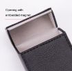 Gray Portable PU Leather Cigarette Case for Business - 3