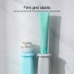 Wall-mounted Grey Magnetic Mouthwash Cup & Toothbrush Rack Set - 3
