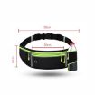 Waterproof Waist Bag with Phone Pocket & Bottle Holder - Black Green - 3