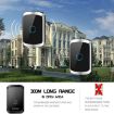 CACAZI A50 Wireless Music Doorbell, No Battery, EU Plug, Black - 4