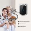 CACAZI A50 Wireless Music Doorbell, UK Plug, Battery-Free (Black) - 5
