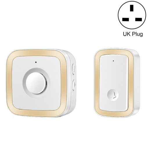 CACAZI A58 Smart Wireless Doorbell, UK Plug, Gold, No Battery - 1