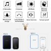 CACAZI Smart Wireless Doorbell Elderly Pager, EU Plug (Black) - 2