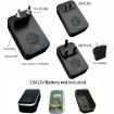 CACAZI Smart Wireless Doorbell Elderly Pager, EU Plug (Black) - 5