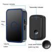 CACAZI A19 Wireless Music Doorbell, EU Plug, Black, No Battery - 6