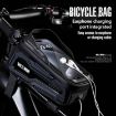 WILD MAN M20 Cycling Phone Bag: Waterproof, Black, Touch Screen - 5