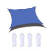 Royal Blue Outdoor Sunshade Sail Canopy, 2m x 1.8m, Waterproof - 1