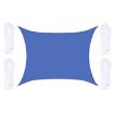 Royal Blue Outdoor Garden Sunshade Sail 2m x 2.5m Anti-UV Canopy - 1