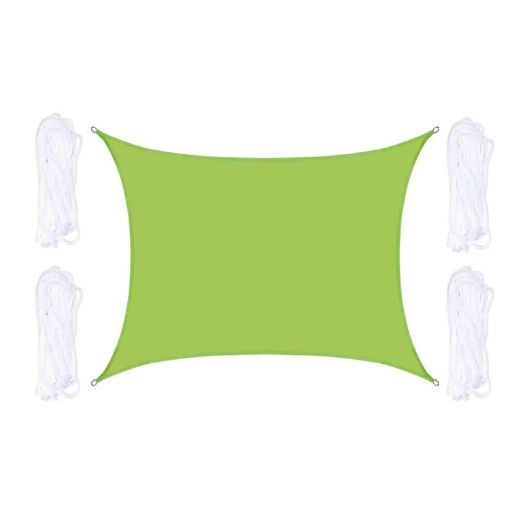 Waterproof Green Outdoor Sunshade Sail Canopy, 2m x 2.5m, Anti-UV - 1