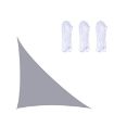 Triangle Grey Sunshade Sail, Waterproof & Anti-UV, 3x3x4.3m - 1