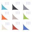 Red Triangle Outdoor Sunshade Sail, Waterproof & Anti-UV, 4x4x5.7m - 2