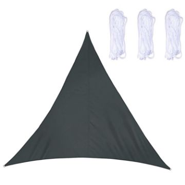 Outdoor Triangle Sunshade Sail Waterproof Canopy, 2.4m x 2.4m x 2.4m - 1