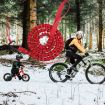 ZXCQYS-L Red Bicycle Tow Rope for Parent-Child Mountain Biking - 4