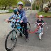 ZXCQYS-L Red Bicycle Tow Rope for Parent-Child Mountain Biking - 5