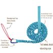 ZXCQYS-L Black Bicycle Tow Rope for Parent-Child Mountain Biking - 3