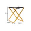 Portable Gold Camping Chair with 7075 Aluminum Alloy, 24.5x22.5x27cm - 3