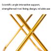 Portable Gold Camping Chair with 7075 Aluminum Alloy, 24.5x22.5x27cm - 4