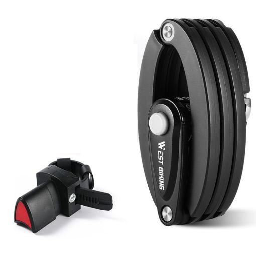 WEST BIKING Portable Folding Anti-Theft Bicycle Chain Code Lock - 1