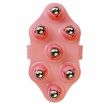 Seven-ball Meridian Brush Roller Massager, Pink, Lymphatic Dredging - 1