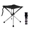 Retractable Stainless Steel Stool for Camping, Beach & Fishing, S - 2