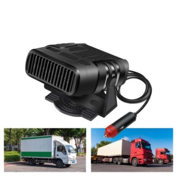 24V Car Heater Black Cold/Warm Wind Defrost & Snow Demister - 1