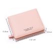 BATSIOE Lotus Pink Two-Fold Ladies Wallet with Coin Purse - 3