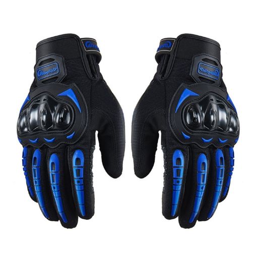 MCS-17 Blue Motorcycle Gloves, Touchscreen, Size L - Riding Tribe - 1