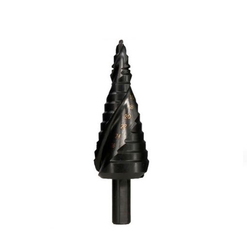 6-30mm Spiral Flute Step Drill Bit with Triangular Shank - 1
