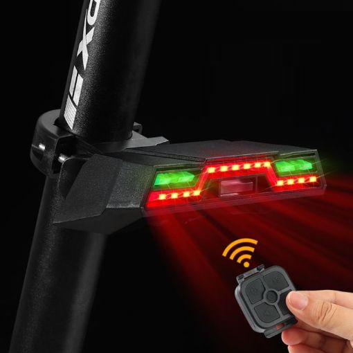 WEST BIKING Wireless Remote USB Rechargeable Bike Turning Light - 1