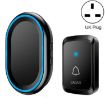 CACAZI A80 Wireless Music Doorbell, UK Plug, Black, No Battery Needed - 1