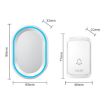 CACAZI A80 Wireless Music Doorbell, UK Plug, Battery-Free (White) - 2