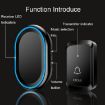 CACAZI A80 Wireless Music Doorbell, UK Plug, Battery-Free (White) - 6
