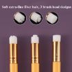 6 PCS Nasal Brush Set for Blackhead Removal, Flower Head White Gold - 5