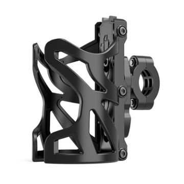SMCP5456 Motorcycle Drink Holder, Kettle Frame, Black Clamp - 1
