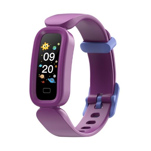 S90 Purple Smart Bracelet: Sleep Monitor & Bluetooth Pedometer - 1