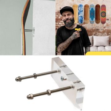 Transparent Wall Mount Bracket for Four-Wheel Skateboard - 1