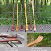 BQR01 Wooden Back Scratcher, Long Handle Small Hand Style Massage - 4