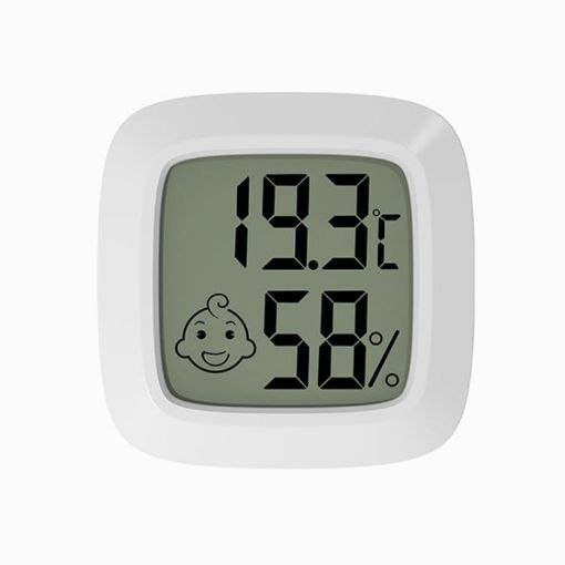 Baby Room Temperature & Humidity Meter - White - 1