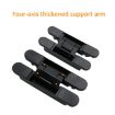 3D Adjustable Cross Folding Door Concealed Hinge, No. 2 Dumb Black - 4