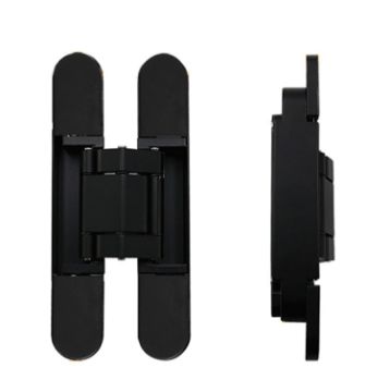 Adjustable 3D Cross Hinge Folding Door Hinge, No. 4 Dumb Black 80kg - 1