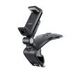 YF011 Car Control Panel Phone Bracket with Number Plate - Black Gray - 1
