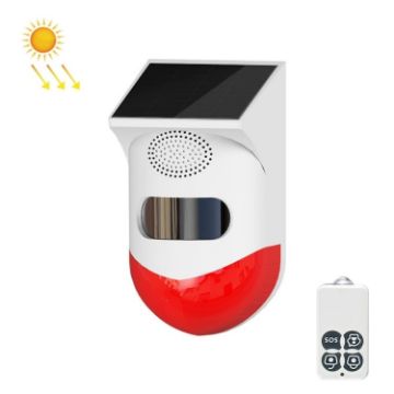 Solar Infrared Alarm, Outdoor IP67 Waterproof with Remote Control - 1