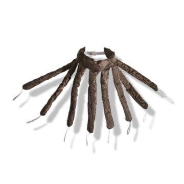 Brown Head-mounted Curling Iron with Squid Sponge - 1