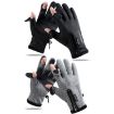 Warm Touch Screen Fingerless Riding Gloves, Size L (Black) - 2