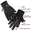 Warm Touch Screen Fingerless Riding Gloves, Size L (Black) - 6