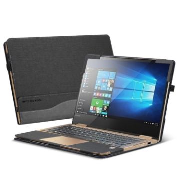 Lenovo Yoga 720-15 Laptop PU Leather Protective Case - Gray - 1